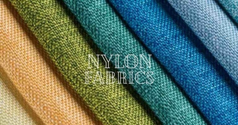 A colored nylon fabric swatch.