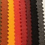 A colored acrylic fabric sample.