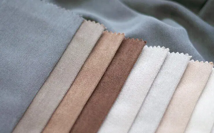 A multicolored cotton swatch.