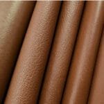 A full grain leather swatch sample.