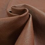 A top grain leather swatch sample.