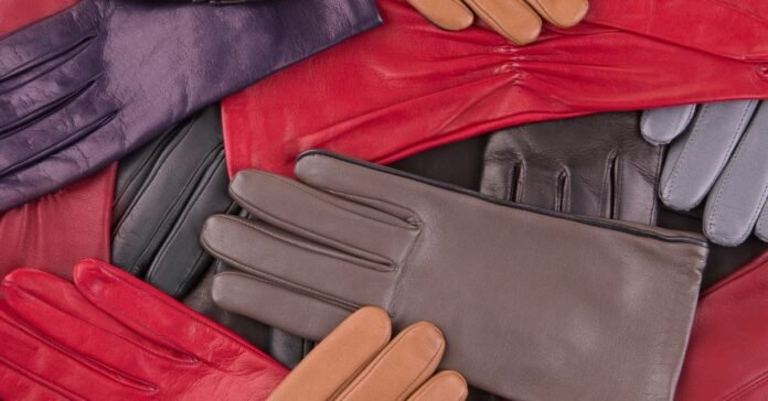A pair of stylish and functional leather gloves, perfect for keeping hands warm during winter.