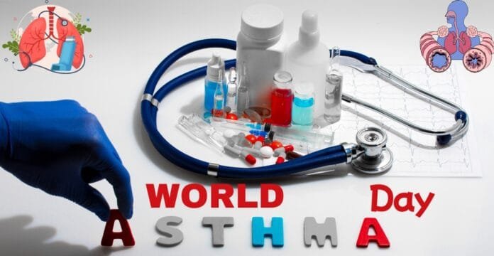 A healthcare-related image with medical supplies, a stethoscope, and the words 
