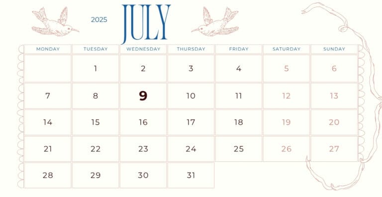 July 9 – Today’s International and National Observances