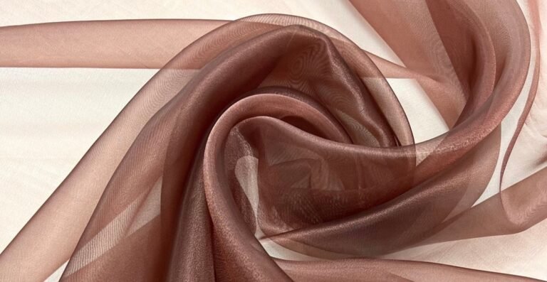Brown Organza Fabric: Classic Beauty for Modern Fashion
