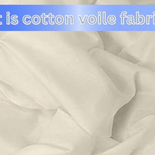 Lightweight, sheer white cotton voile fabric with overlaid text reading "what is cotton voile fabric"