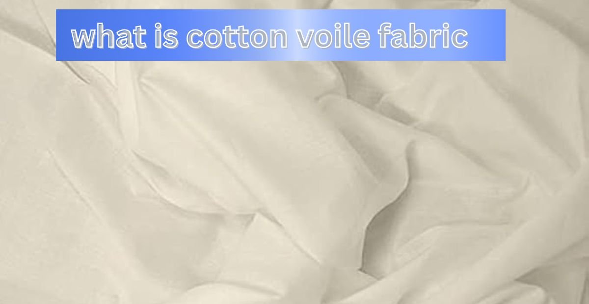 Lightweight, sheer white cotton voile fabric with overlaid text reading "what is cotton voile fabric"
