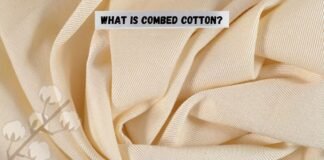 What Is Combed Cotton? The Secret Behind Softer, Stronger Fabrics "Close-up of soft, smooth fabric with the question 'What is combed cotton?' displayed."