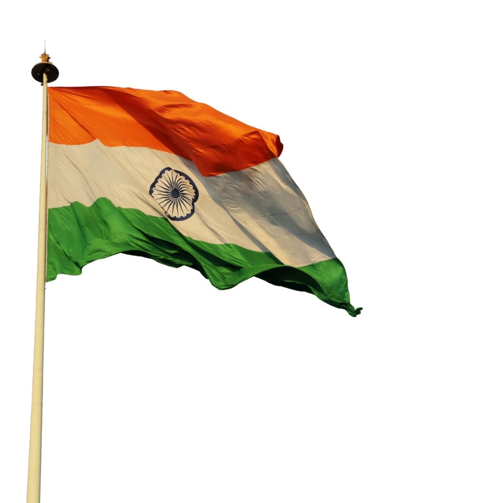 Why Seersucker Cotton Fabric Is Perfect for Summer Outfits 10 Indian flag waving on a flagpole against a white background.