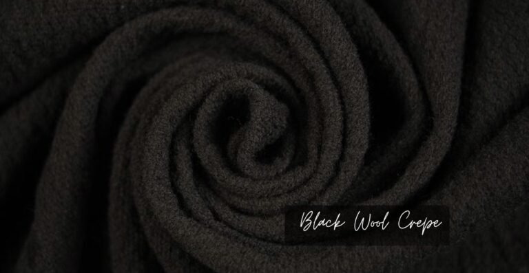 Black Wool Crepe: Full Guide to Elegant and Versatile Fabric
