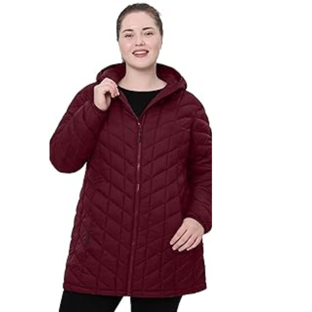 Waterproof or Water-Resistant Puffers: What You Should Know 20 A man wearing a color-blocked puffer jacket with a beige hood and shoulders, green body, and black sleeves, standing against a plain white background.Waterproof or Water-Resistant Puffers