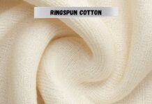 1. What Is Ringspun Cotton? Why It’s Softer, Stronger, and Better Close-up of ringspun cotton fabric texture.