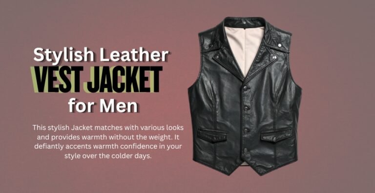 Stylish Leather Vest Jacket for Men: Fashion & Comfort