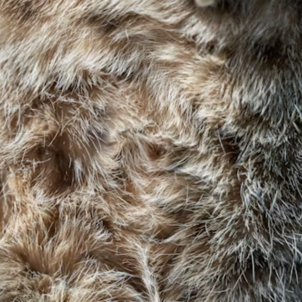 Is Herringbone Wool Worth It?Close-up view of soft, textured fur in mixed brown and gray tones.