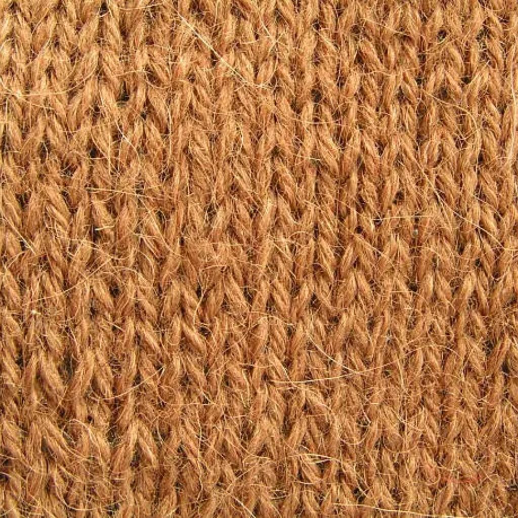 Folded wool blanket with a brown, beige, and grey plaid pattern and short fringed edges.Does Shetland Wool Itch?