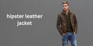 Hipster Leather Jacket With Modern Style Hipster leather jacket with a matte black finish, cropped cut, and minimal hardware.