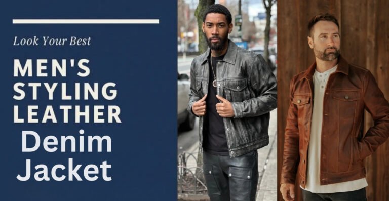 Denim Style Leather Jacket for Timeless Casual Street Fashion