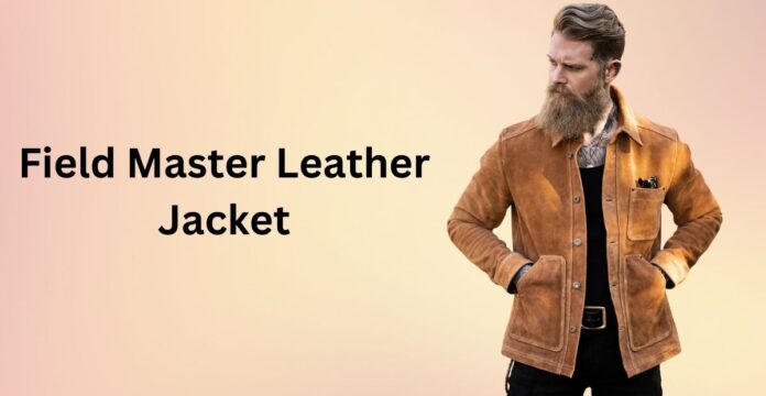 Field Master Leather Jacket — rugged black leather with streamlined, field-ready details.