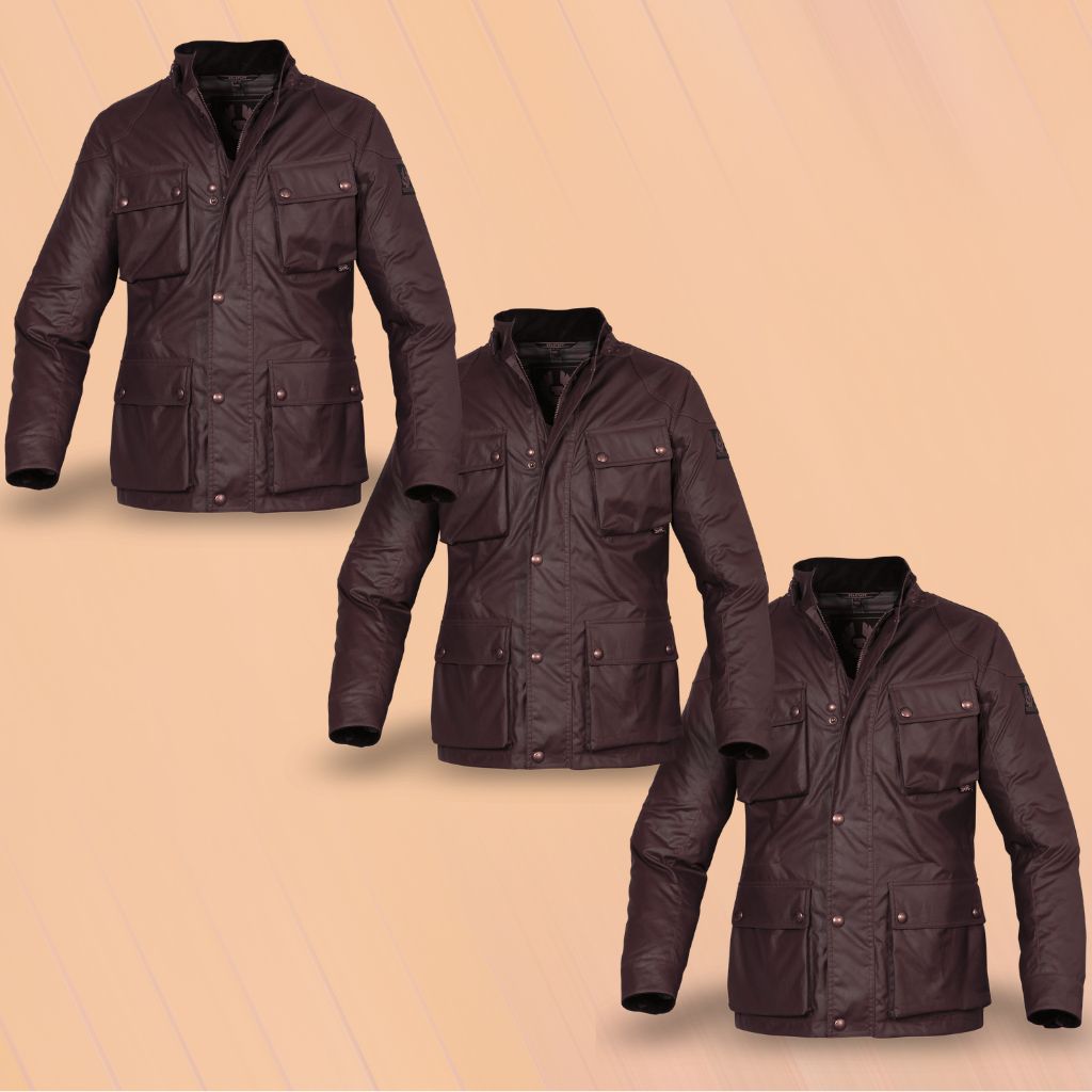 Field Master Leather Jacket, black leather with rugged detailing and durable hardware.