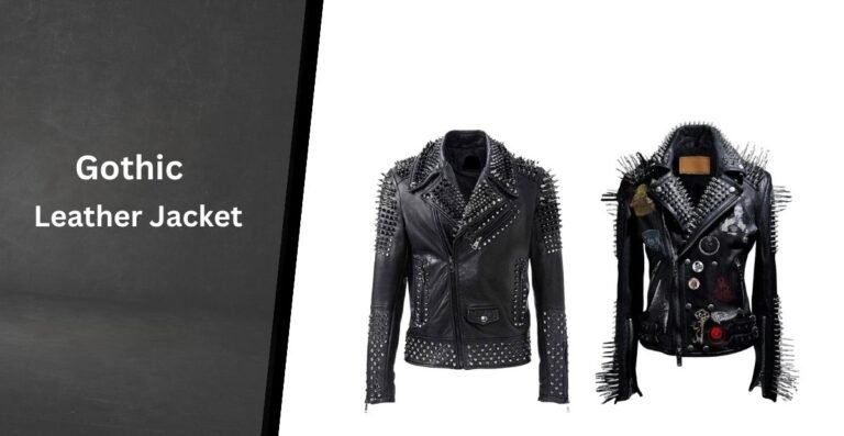 Gothic Leather Jacket with Dark Edge and Alternative Style