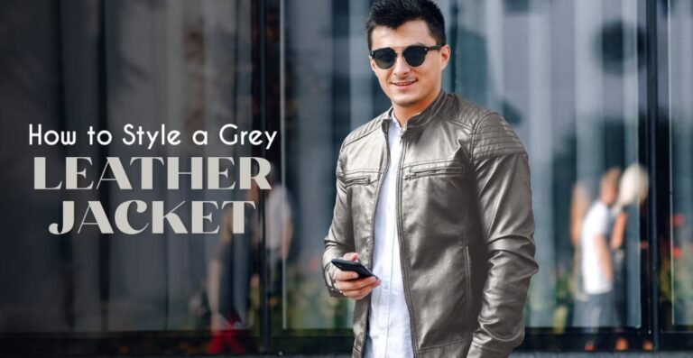 Grey Leather Jacket – Stylish & Versatile Outerwear for Every Look