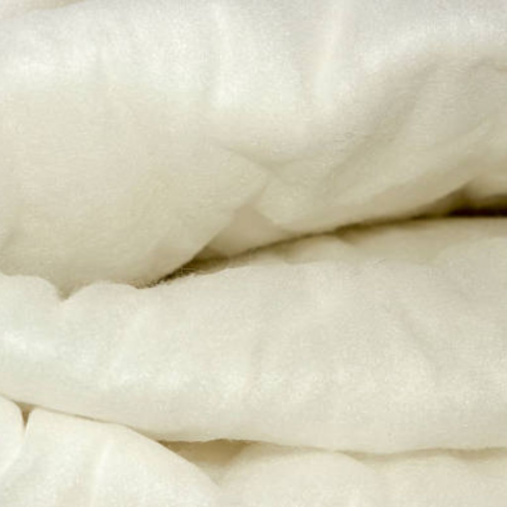 Winter Crown Insul-Fabric Guide: Benefits, Features & Uses 7 Close-up of soft white fluffy fabric, showing layered folds and a plush, cushioned texture with gentle shadows.
Winter Crown Insul-Fabric Guide: