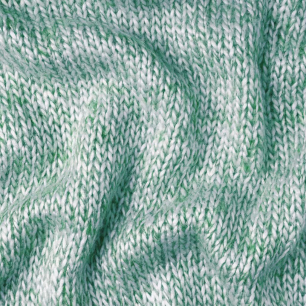 "Close-up of green and white knitted fabric with a textured, wrinkled surface."

Glacier Soft Elite Knit Explained:
