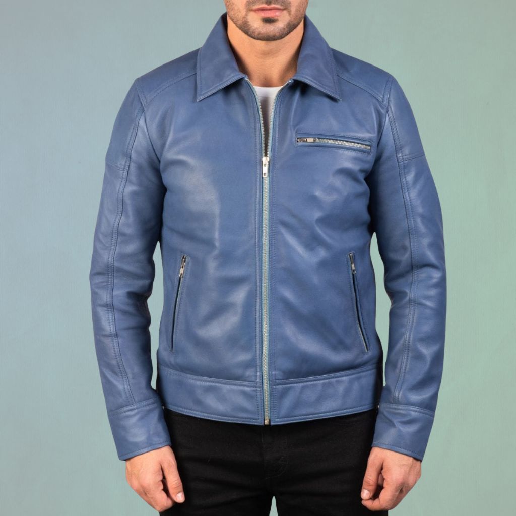 A rugged outdoor leather jacket in a deep brown/black tone, featuring a weather-ready design with a zip front, multiple pockets, and a stand collar. Textured leather with reinforced seams for durability in harsh conditions.
