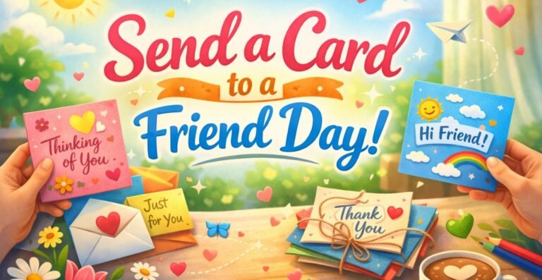 Send a Card to a Friend Day: Friendship with Thoughtful Card