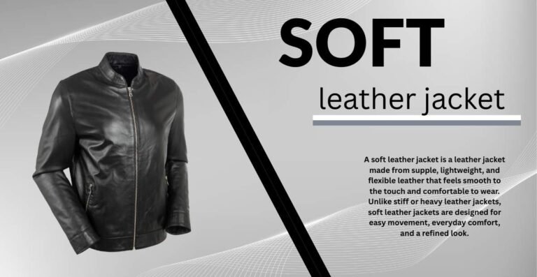 Soft Leather Jacket for Ultimate Comfort & Everyday Style Wear
