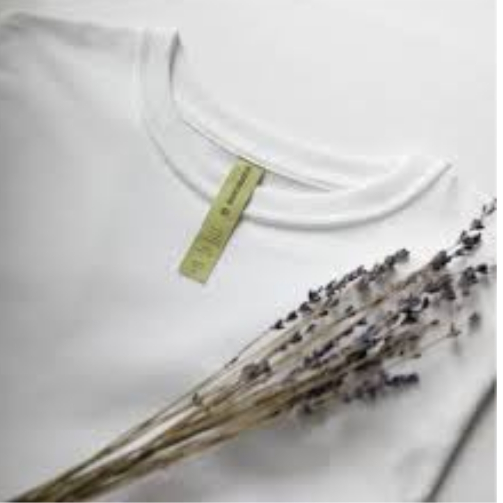 What Is a T-Shirt , Types and Style Guide 16 Close-up of a T-shirt materials label and fabric components shown next to the shirt’s material layers.