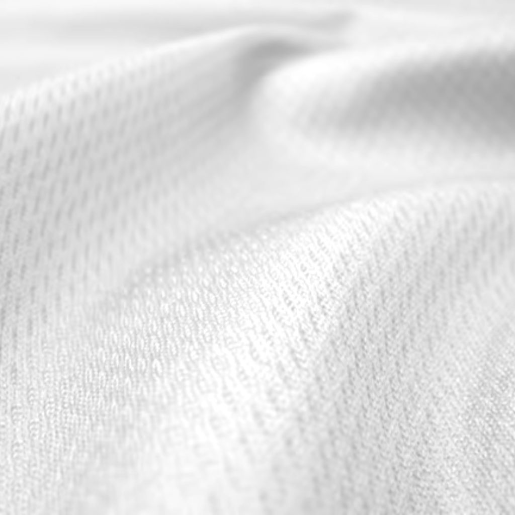 Breeze Weave Athletic Close-up of a grayscale textile weave showing tight, uniform stitches and subtle texture.
Fabric: