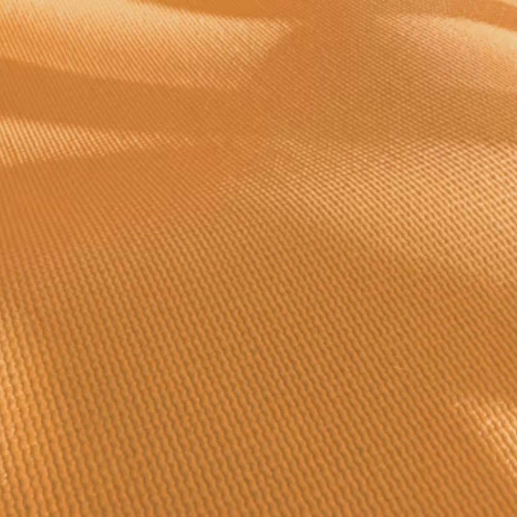 Golden-brown diagonal twill weave fabric with fine ridges, used in performance outerwear for durability and weather resistance.
Air Weave Performance Fabric: