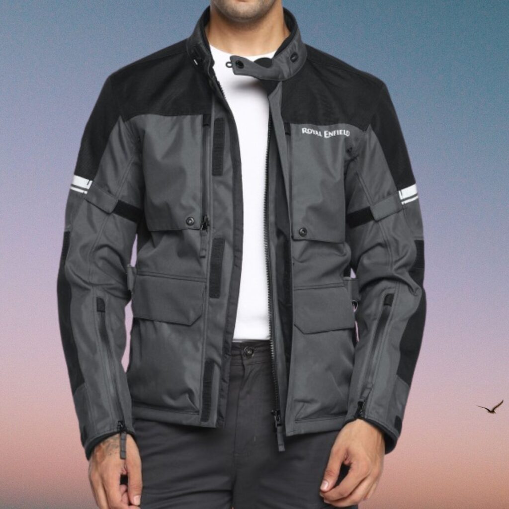 Royal Storm Leather Jacket for Modern Rebel Fashion 7 Royal Storm Leather Jacket, black leather with matte finish and storm-inspired stitching details.