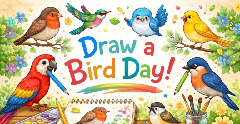 Draw a Bird Day 2026: Celebrate Creativity with Bird Art