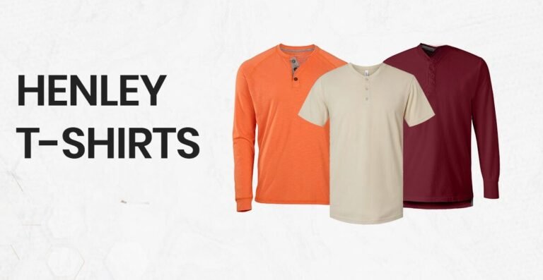 Henley T-Shirts for Men Stylish Button Neck Casual Wear