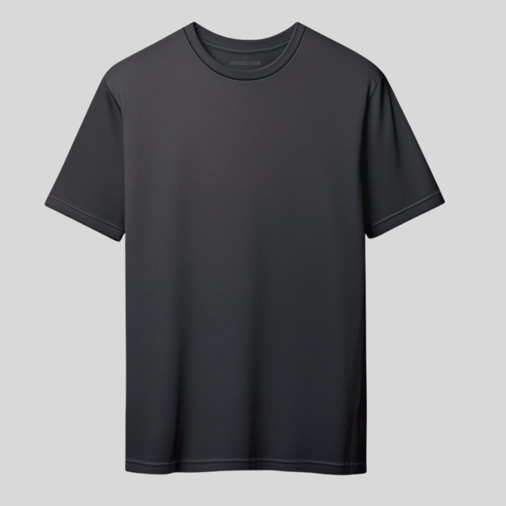 Plain T-shirt on a light gray background.
