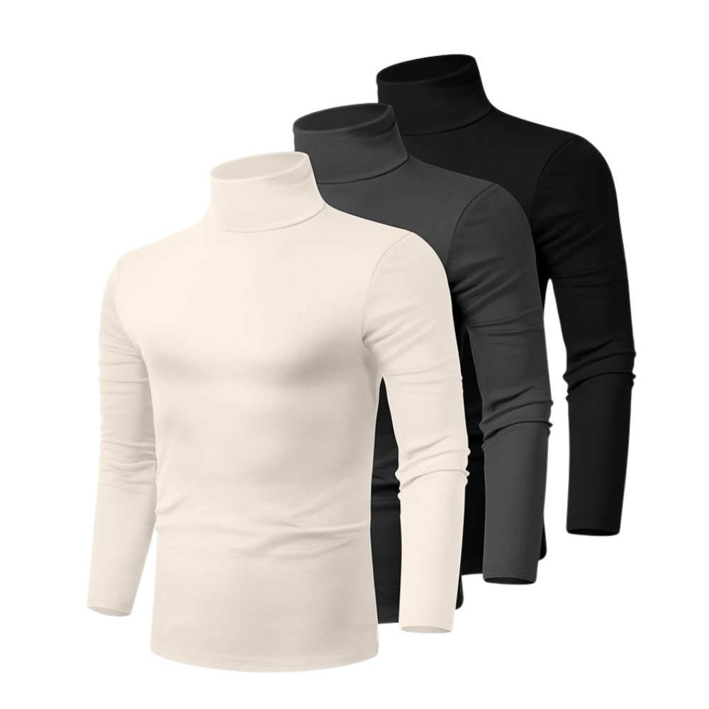 Turtle T-Shirts – Modern Minimal Style with Timeless Appeal 7 Turtle T-shirts in white and black, shown on two mannequins.