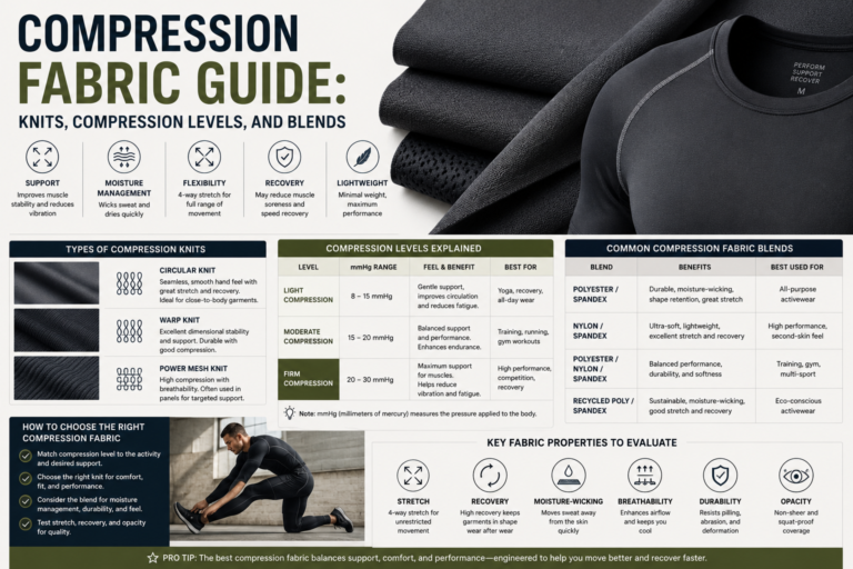 Compression Fabric Guide: Knits Compression Levels and Blends