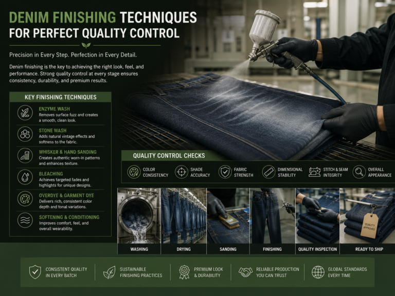 Denim Finishing Techniques for Perfect Quality Control