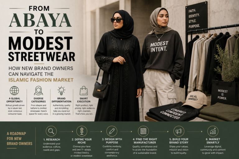 From Abaya to Modest Streetwear — How New Brand Owners Can Navigate the Islamic Fashion Market