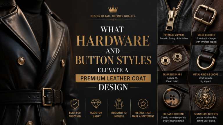What Hardware and Button Styles Elevate a Premium Leather Coat Design