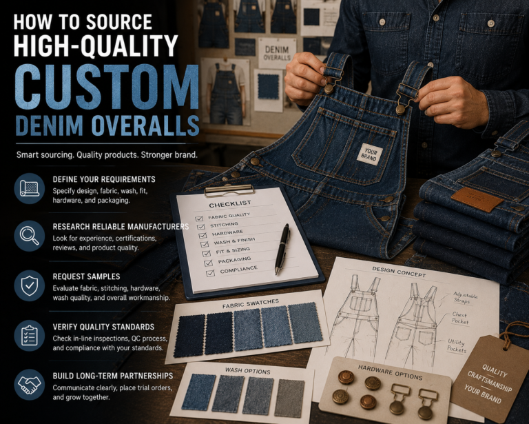 How to Source High-Quality Custom Denim Overalls Manufacturer