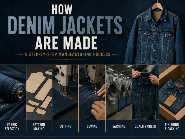 How Denim Jackets Are Made: A Step-by-Step Manufacturing Process