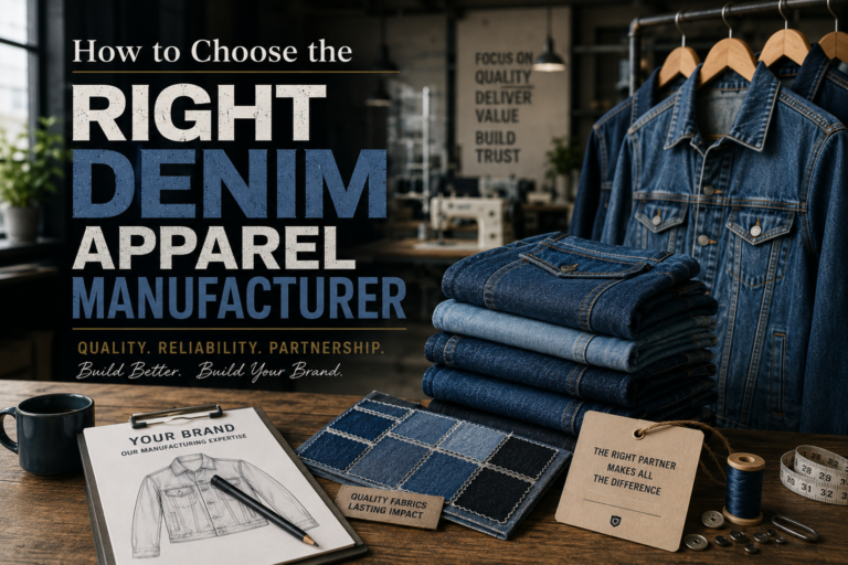 How to Choose the Right Denim Apparel Manufacturer