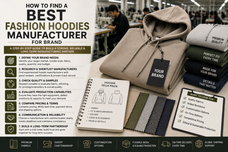 How to Find the Best Fashion Hoodies Manufacturer for Your Brand