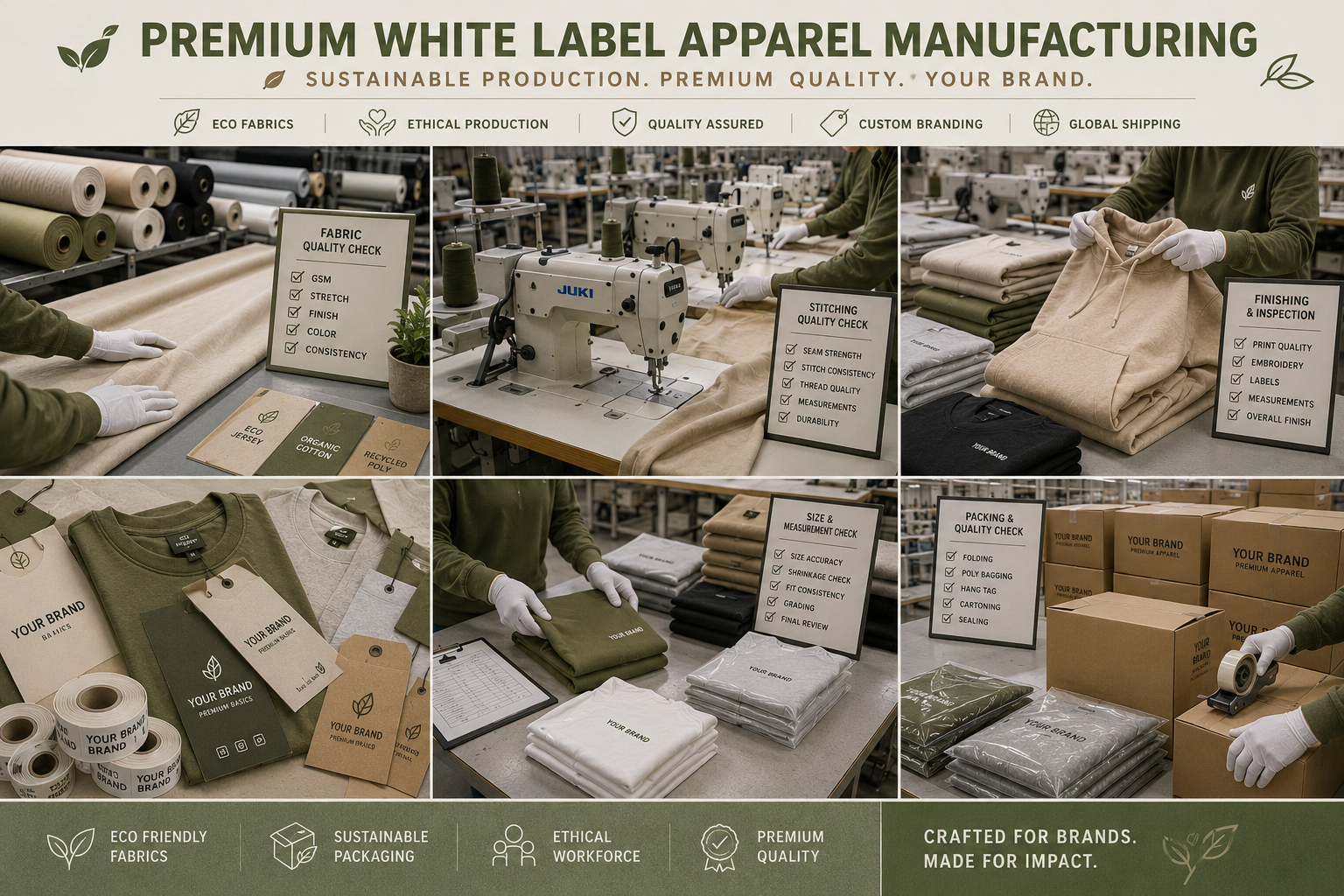 How to Choose the Right White Label Apparel Manufacturer How to choose the right white label apparel manufacturer illustration.