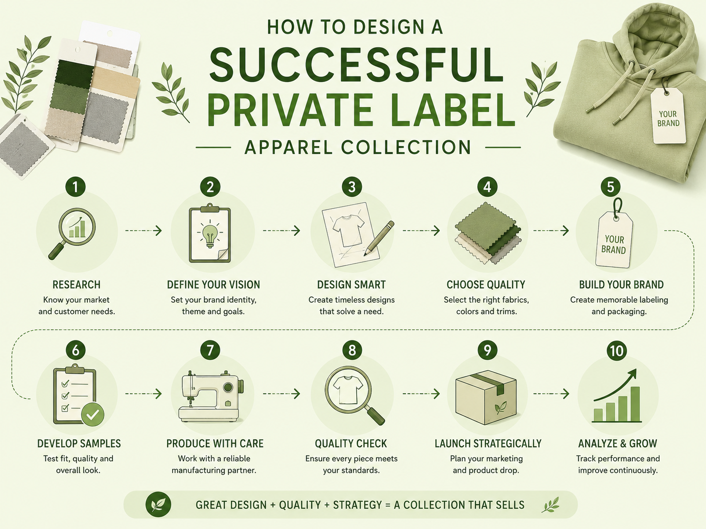 How to Design a Successful Private Label Apparel Collection How to design a successful private label collection, showing the process of planning, branding, and developing apparel products for a fashion line.