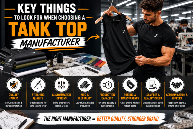 Key Things to Look for When Choosing a Tank Top Manufacturer