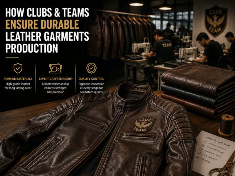 How Clubs &Teams Ensure Durable Leather Garments Production